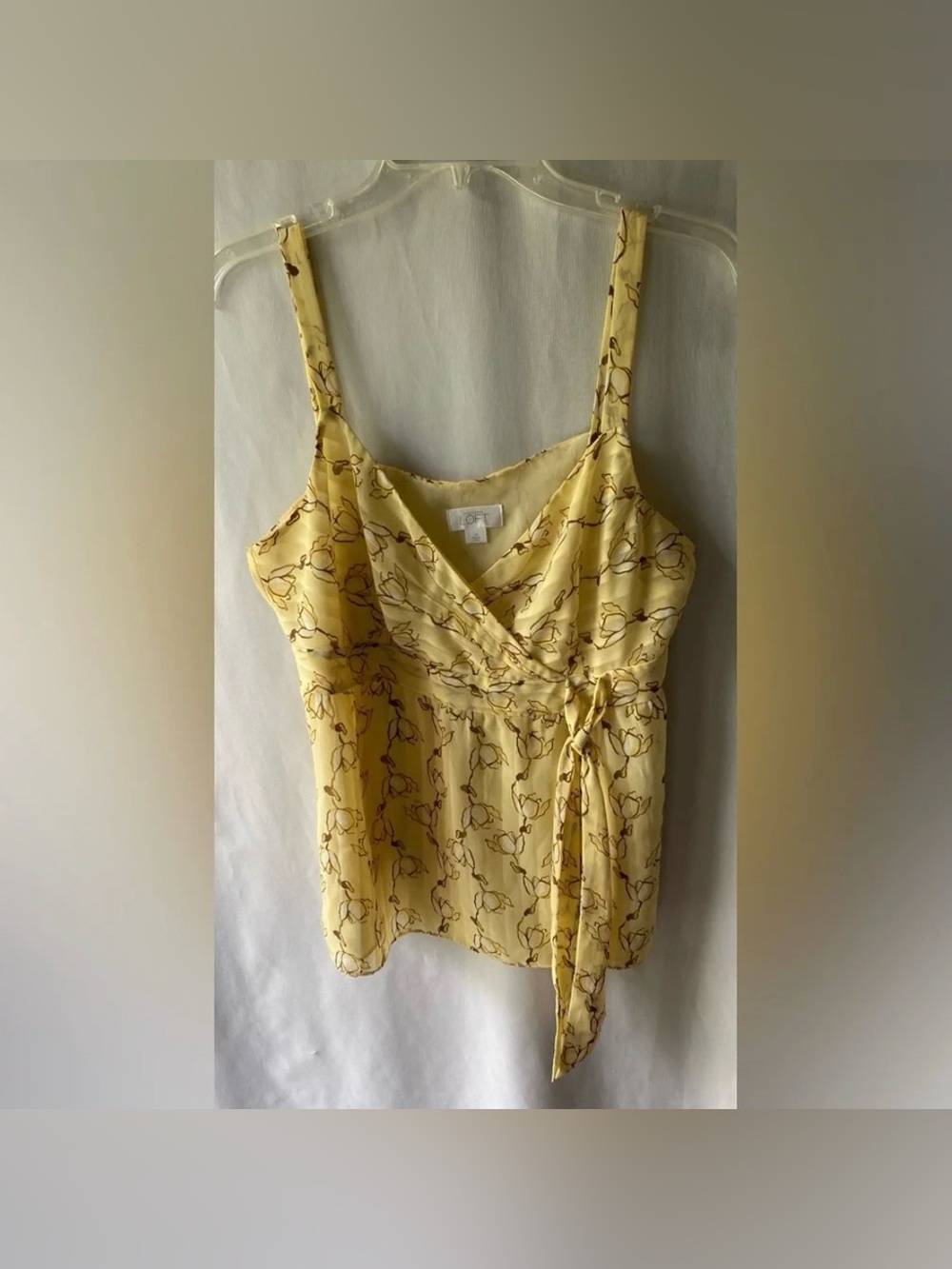 Ann Taylor LOFT Floral Print Sleeveless Blouse Size 14 Lovely Top - Picture 3 of 5